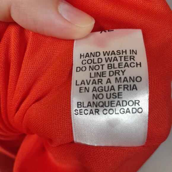 Entro Dress Red Tiered Maxi Women XL EUC Boho Western Cottagecore Lagenlook - Picture 6 of 13